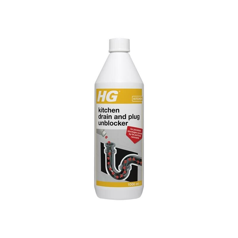 HG - h/g 481100106 Kitchen Drain and Plug Unblocker 1 Litre H/G481100106