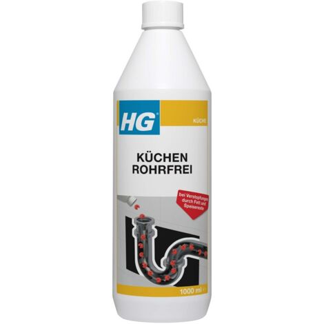 HG Küchen Rohrfrei 1 L Abflussreiniger Rohrreiniger