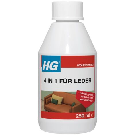 HG Lederreiniger 4 in 1 Lederpflege 250 ml schützt, pflegt, verschönert und reinigt