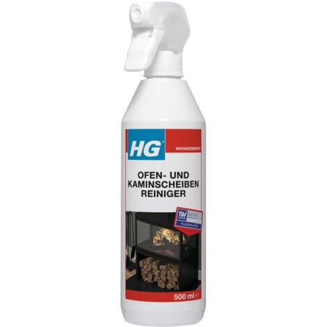 HG Ofen und Kaminscheibenreiniger 500 ml Kaminglas Ofenglas Reiniger Sprühflasche