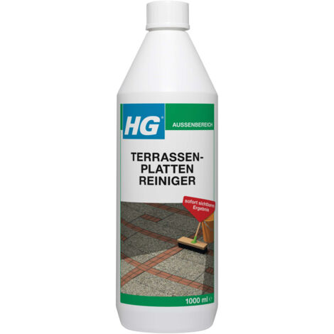 HG Terrassenplattenreiniger Konzentrat 1 L Beton Terrassenplatten Fliesen Reiniger