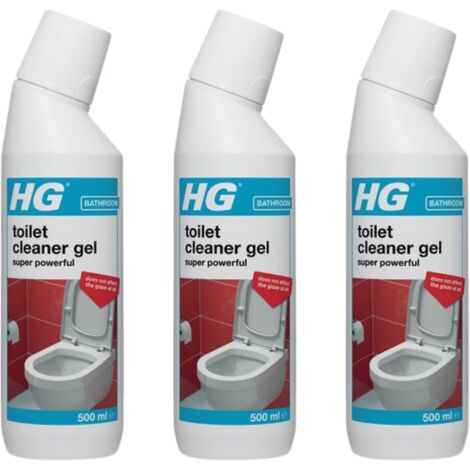 HG Toilet Cleaner Gel Super Power 500ml - Pack of 3