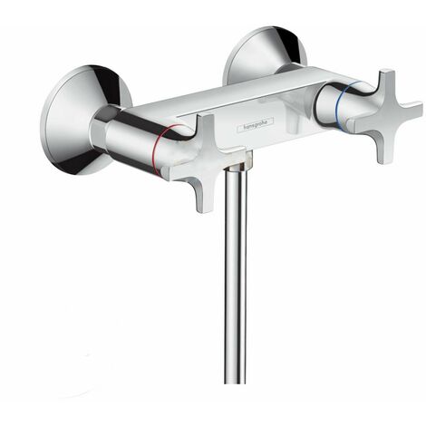 HG Zweigriff Brausenarmatur Aufputz Logis Classic chrom Hansgrohe 71260000