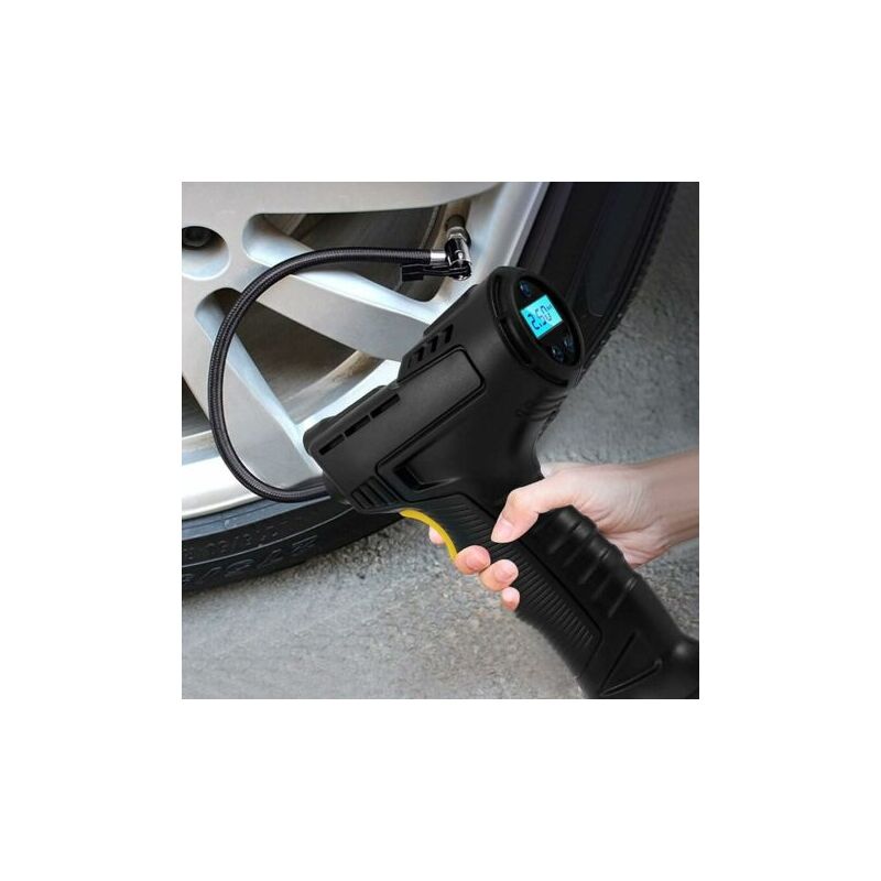 Aiperq - Gonflable Sans Fil Portable Gonfleur de Pneu 120W Compresseur d'Air Pompe de Pneu pour Voitures, Motos, Vélos avec Jauge de Pression