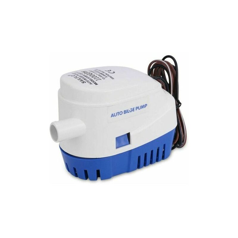 Aiperq - Pompe de cale submersible automatique tout-en-un de 750GPH, fonctionne avec une tension de 12V.