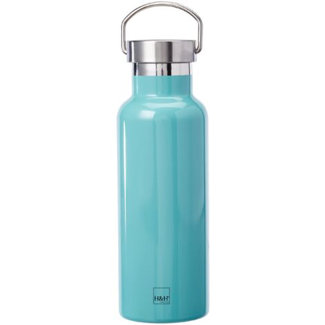 H&H 749889 Bottiglia Termica Inox 18/10, Verde, Lt 0,5, Acciaio, Bq-9215