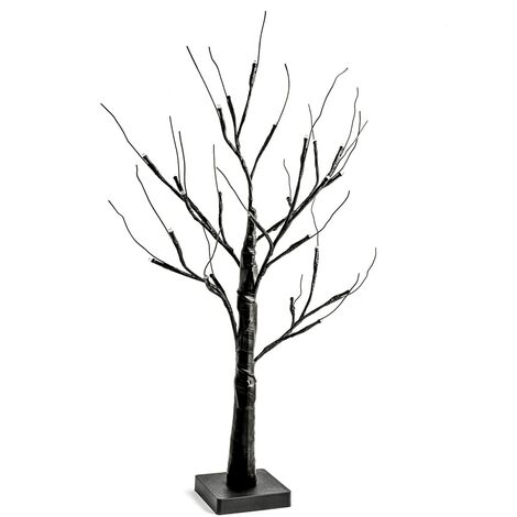 H&h albero led nero cm 60