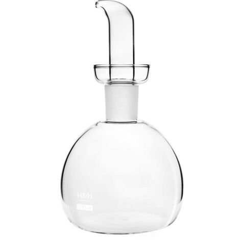 H&h ampolla tonda in vetro borosilicato trasparente ml 500