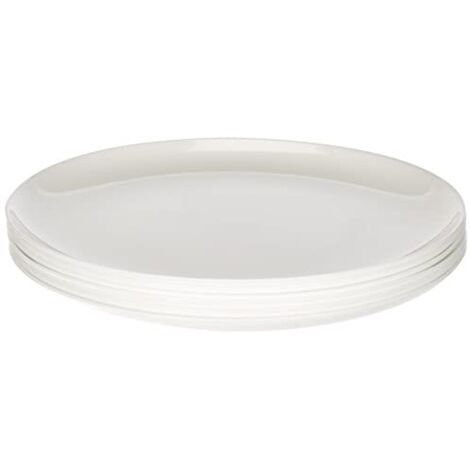 H&H Premiere Set Piatti Pizza, Opale, Bianco, 6 unità