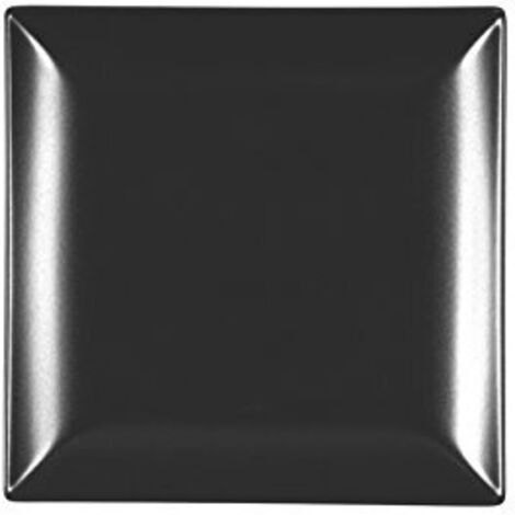 H&h set 6 piatti frutta boston nero cm 18x18