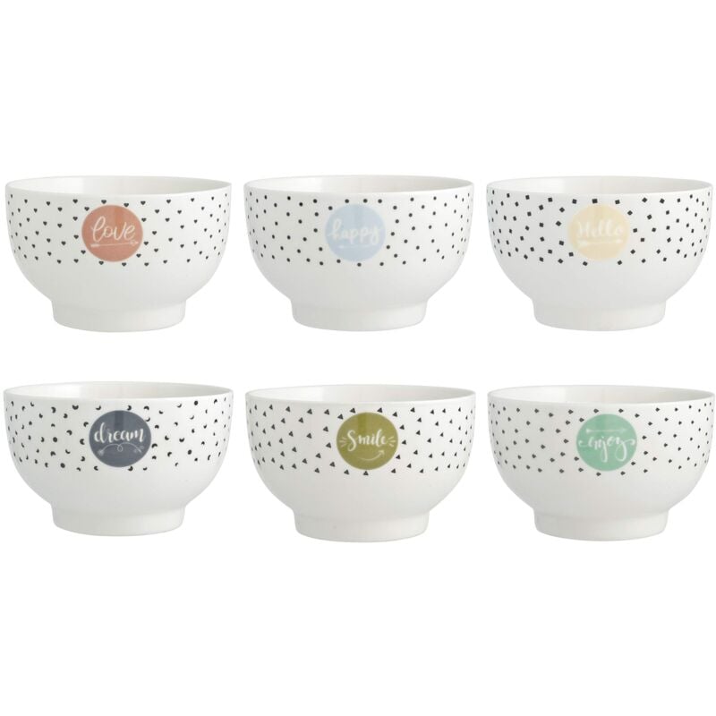 H&h set 6 scodelle enjoy assortite cc 550