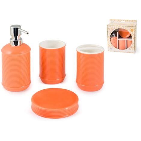 H&h set da bagno 4 pezzi ceramica milano