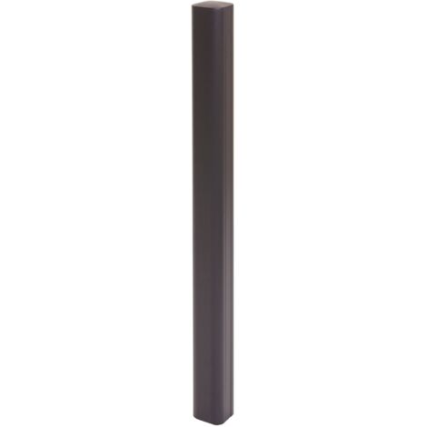HHG – Poteau pour clôture en aluminium 98cm – Système enfichable WPC – Couleur anthracite – Compatible avec lattes d'intimité