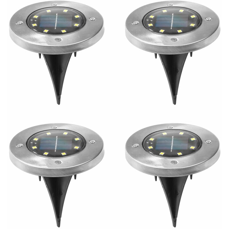 LED-Solar-Bodeneinbauleuchten 4 Stk. HI