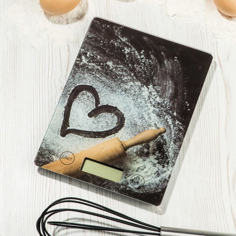 

HI Báscula de cocina con estampado de rodillo de cocina