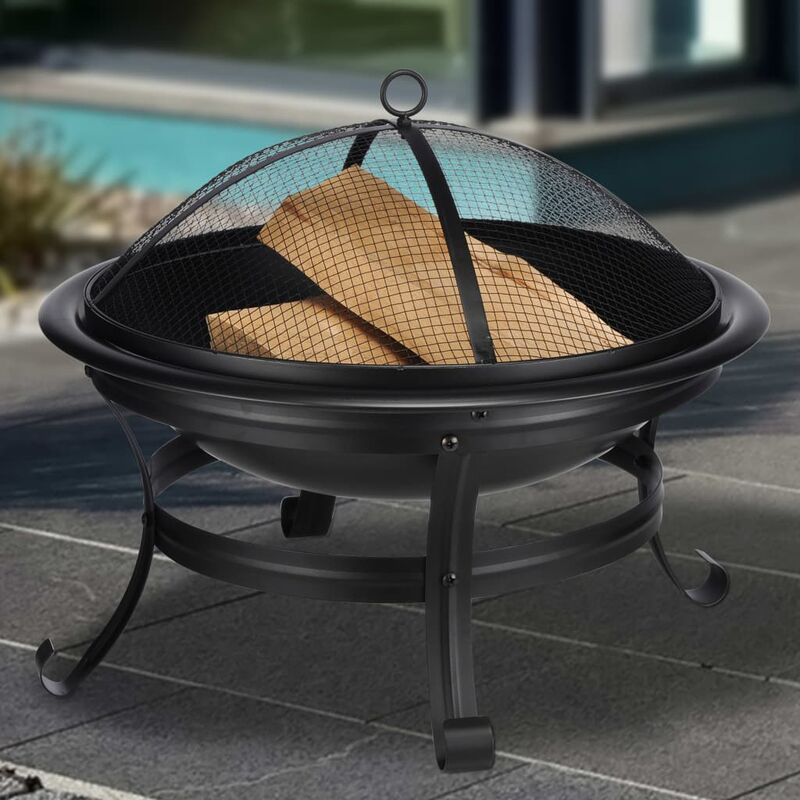 

Brasero de jardín con salvac spas acero negro - Negro - HI