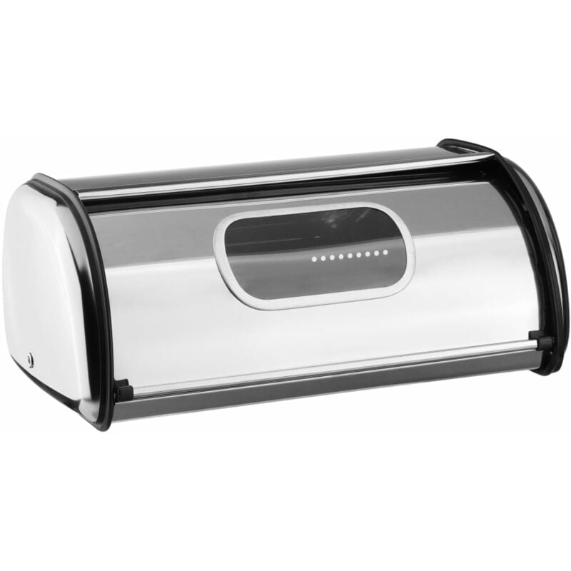 Bread Bin Silver 35.5x23x14.5 cm 11 l HI