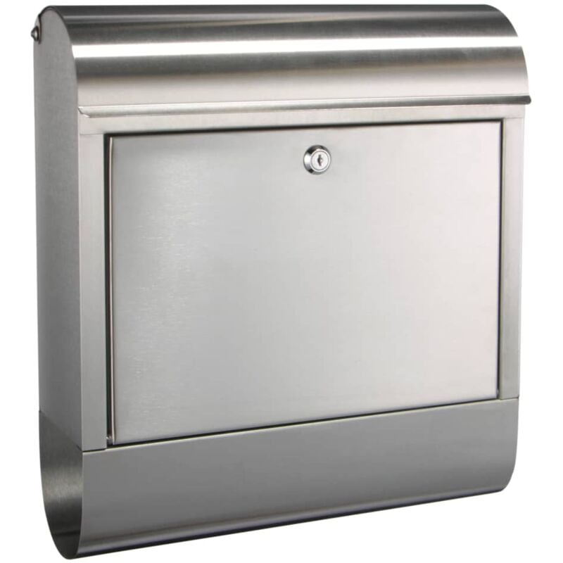 

Buzón de acero inoxidable 38x12x42,5 cm - Plateado - HI