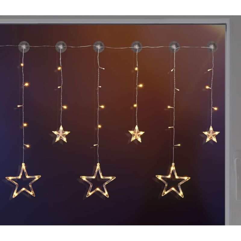 

Cotina de luces estrellas Fairy con 63 LEDs - Marrón - HI