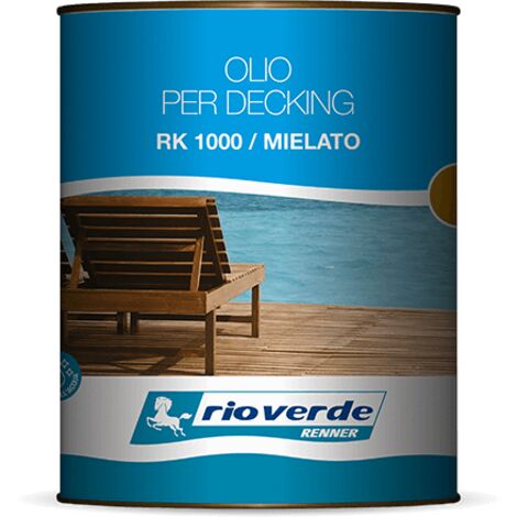 Hi-deck hydro oil olio decking pavimento legno da 0,750 lt rk 1000/1 rio verde
