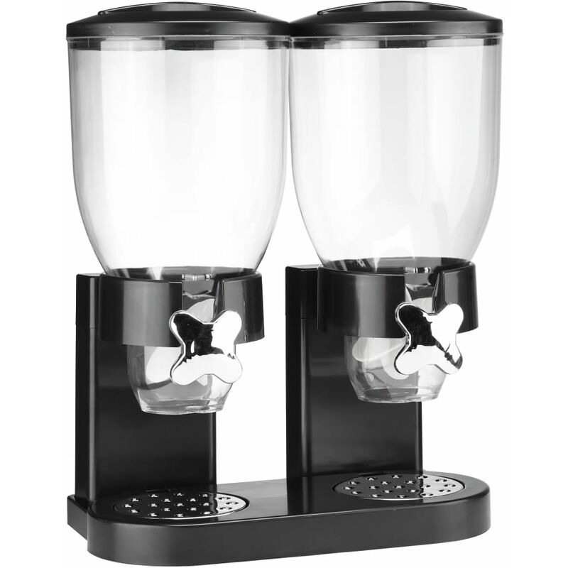 

HI Dispensador de cereales doble negro 2x3,5 L - Negro