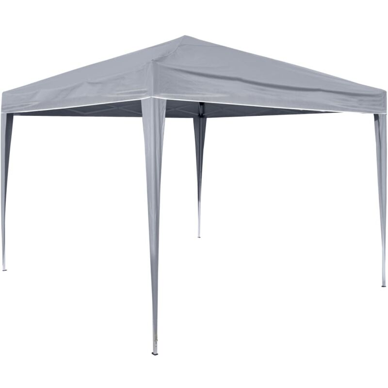 Foldable Party Tent 3x3 m Grey - Grey - HI