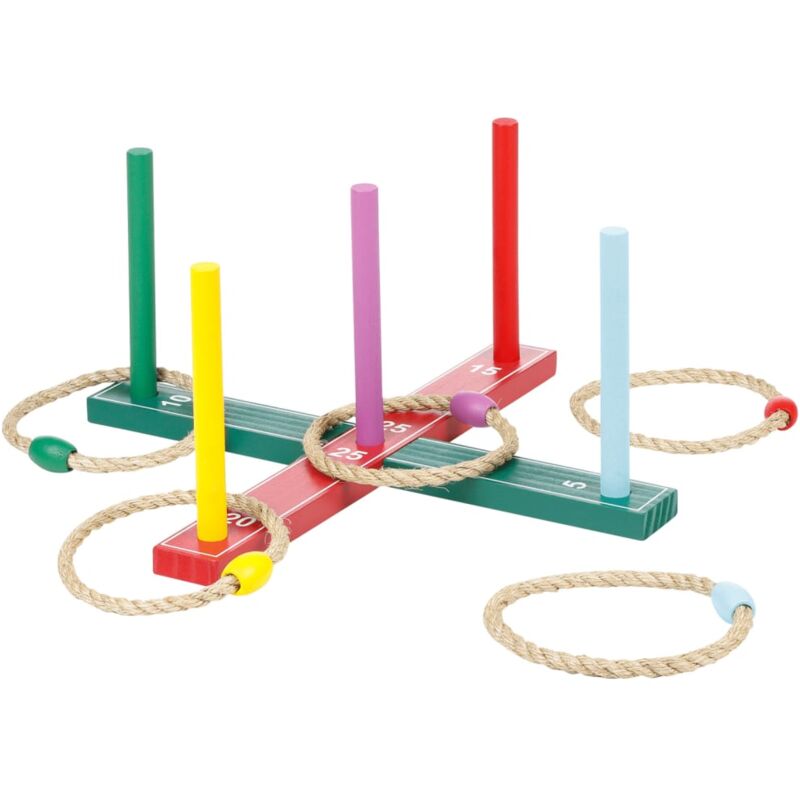 

Juego de lanzamiento de anillas de madera para jardín - HI