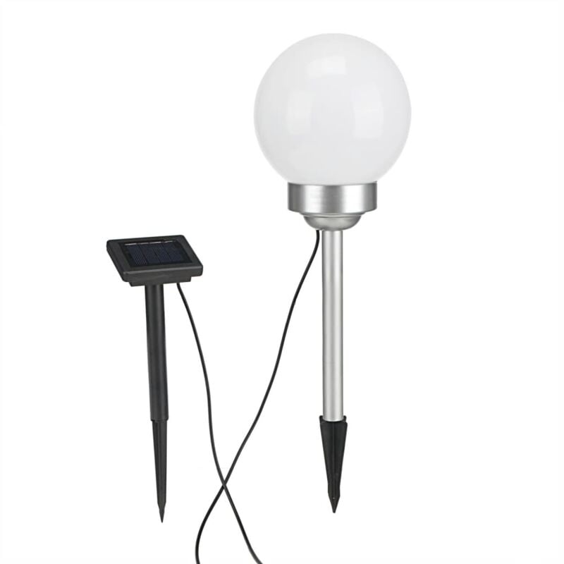 

Lámpara de bola solar LED de jardín giratoria 20 cm - Blanco - HI