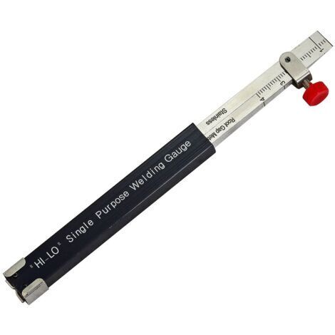 Hi-lo Single Internal Welding Gauge - Root Space/Misalignment Control, Welding Height/Thickness - Metric Brands