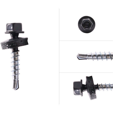 HI-LO Vis pour tôle imitation tuile galvanisée Anthracite R7016