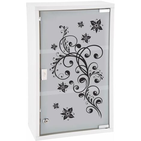 main image of "HI Medicine Cabinet 30x15x50 cm Stainless Steel - White"