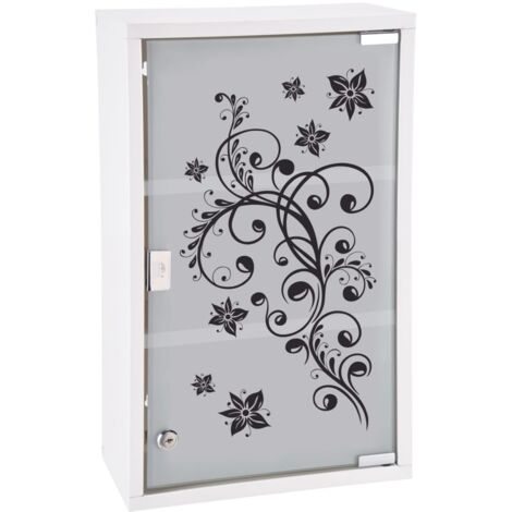 main image of "HI Medicine Cabinet 30x15x50 cm Stainless Steel - White"