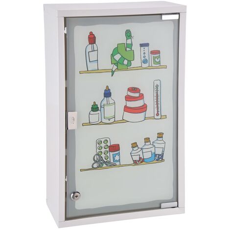 main image of "HI Medicine Cabinet 30x15x50 cm Stainless Steel29871-Serial number"