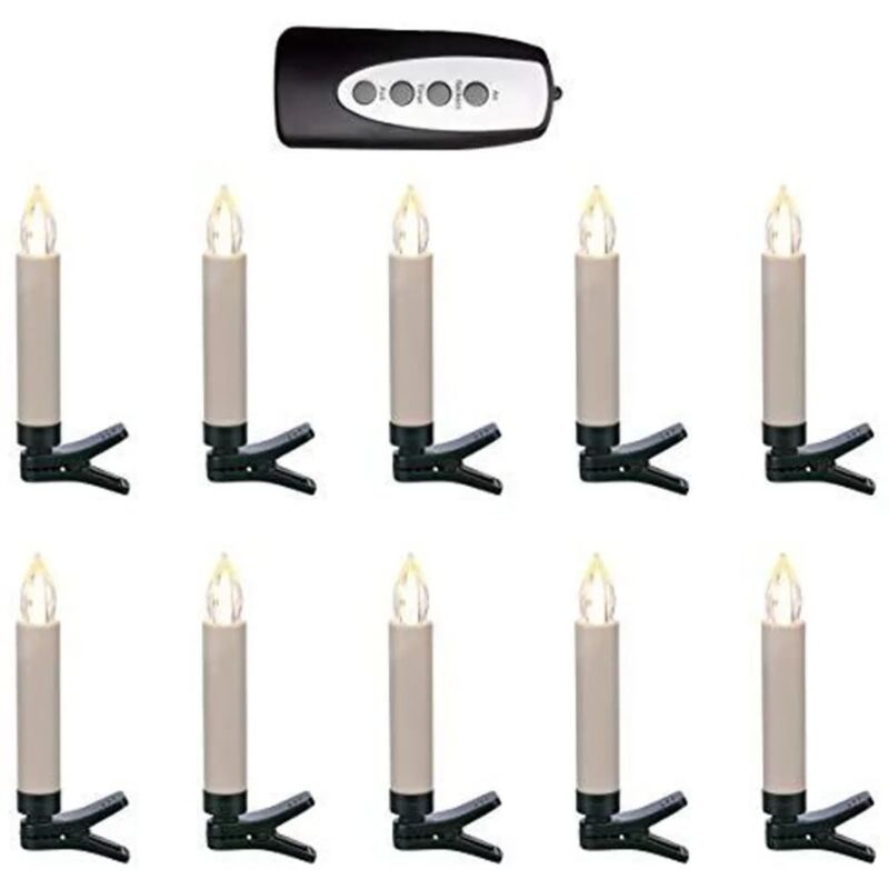 

Hi Mini velas luces LED con mando a distancia 20 unidades - Negro