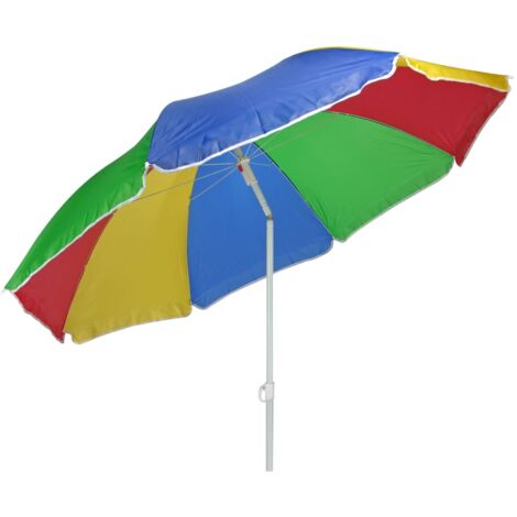 HI Parasol de plage 150 cm Multicolore