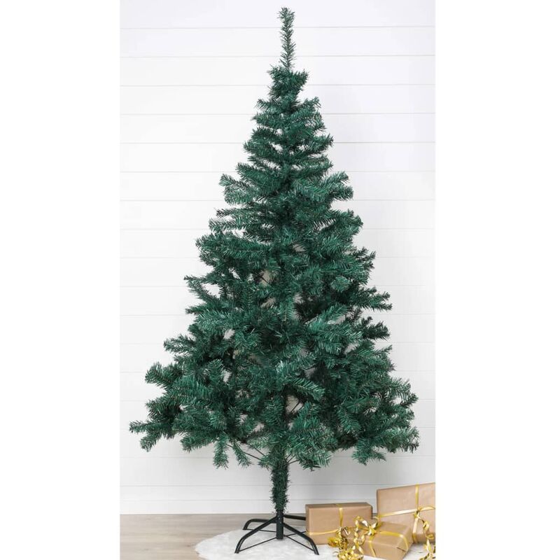 

Árbol de Navidad con soporte de metal verde 210 cm - HI