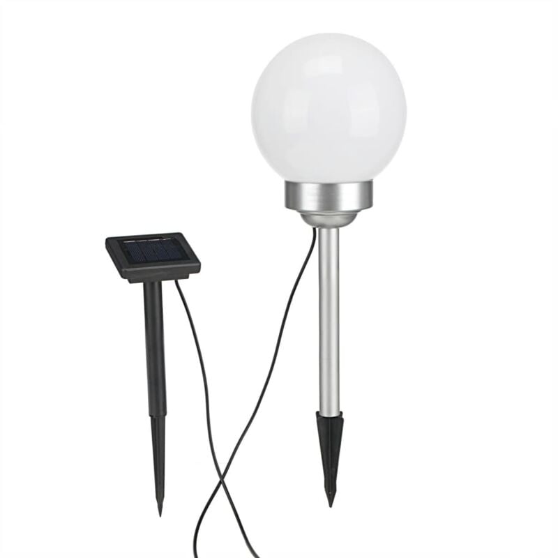 HI - Solar LED Rotating Garden Ball Light 20 cm - W te