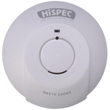 Hi-Spec HSSA-Pe-Ff Fast Fix Base Photoelectric Smoke Alarm with Built-in Test Button