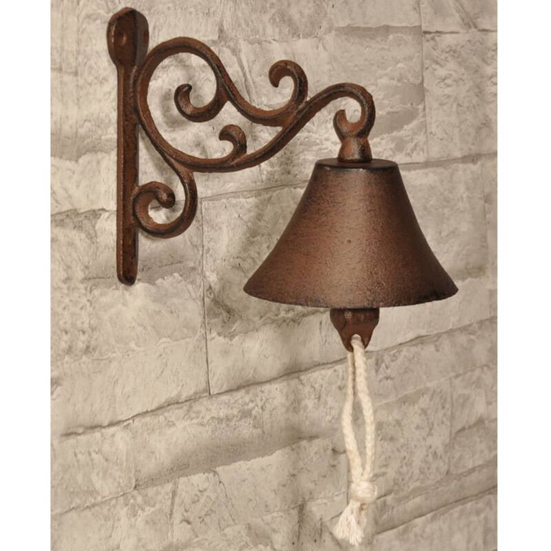

Timbre campana de puerta de erro fundido - Marrón - HI