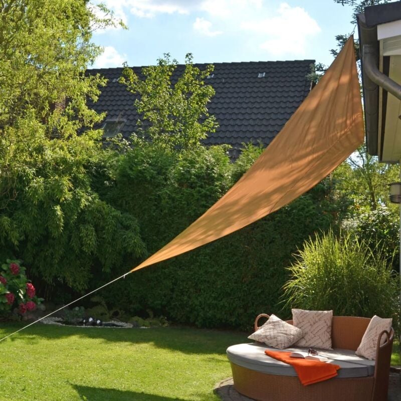 

Toldo de vela triangular 3,6x3,6x3,6 m beige - Beige - HI