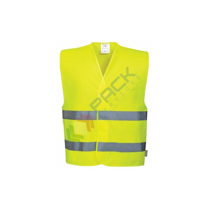 Image of C474YER4X/5X Gilet ad Alta Visibilità con Due Bande, Giallo, 4X5X - Portwest