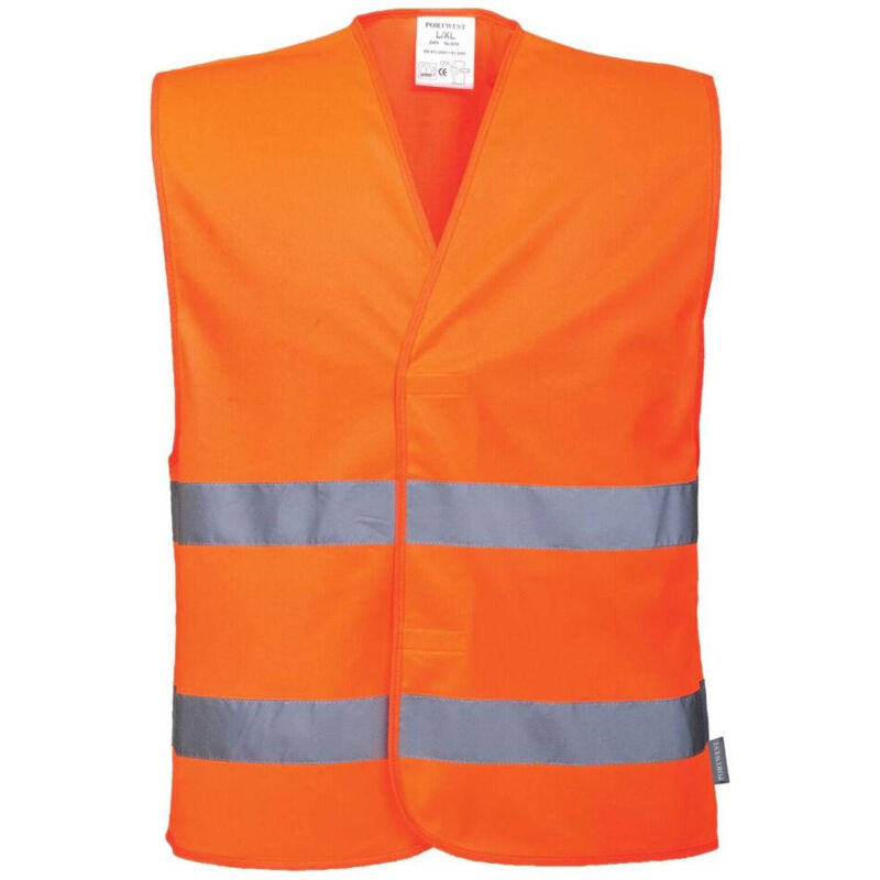 Image of C474ORRL/XL Gilet ad Alta Visibilità con Due Bande, Arancione, lxl - Portwest