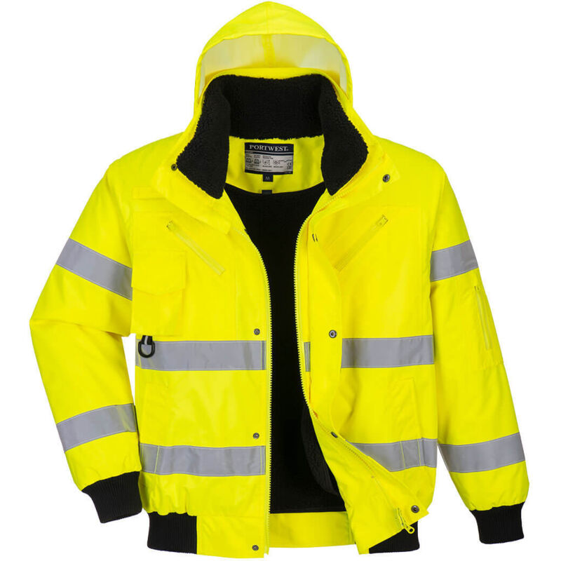 Giacca Bomber Hivis 3 In 1 Gialla M