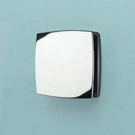 HiB Breeze Wall Mounted Bathroom Fan With Timer - Chrome - 32800