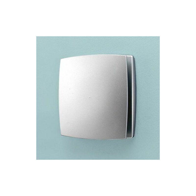 Breeze Wall Mounted Bathroom Fan With Timer - Matt Silver - 31300 - Silver - HIB