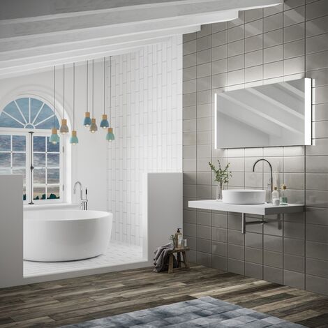 HiB Connect 120 Designer LED Bathroom Mirror 600mm H x 1200mm W