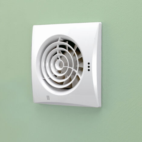 HiB Hush White Wall Mounted Extractor Fan with Timer - 31500