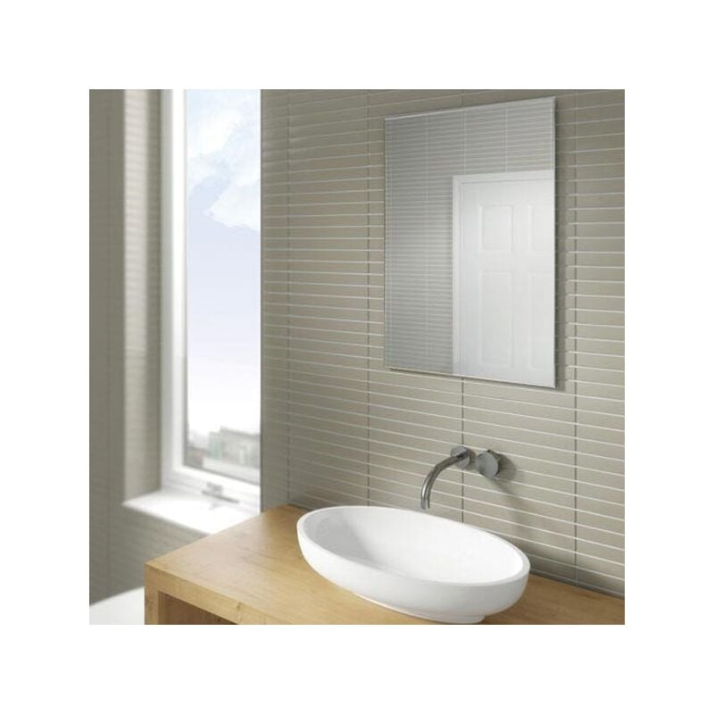 Joshua Designer Bathroom Mirror 700mm h x 500mm w - HIB