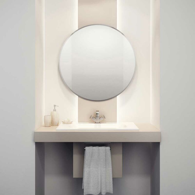 Rondo Designer Bathroom Mirror 500mm Diameter - HIB