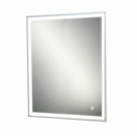 HiB Vanquish 50 Recessed LED Aluminium Mirror Cabinet - 500mm Wide - 47600 - Aluminium